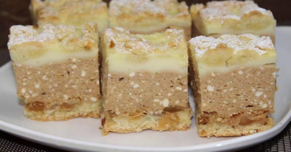 Творожный пирог с карамельным пудингом — вкусный рецепт